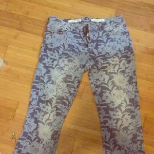 SLIM BOYFRIEND JEANS WITH FLOWER PRINT